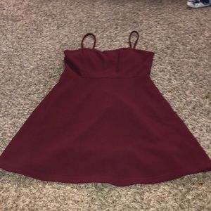 Burgundy Forever 21 Dress
